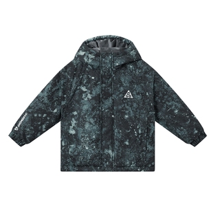 多多家男童满印棉服外套防泼水2025秋冬季新款儿童中大童洋气棉衣