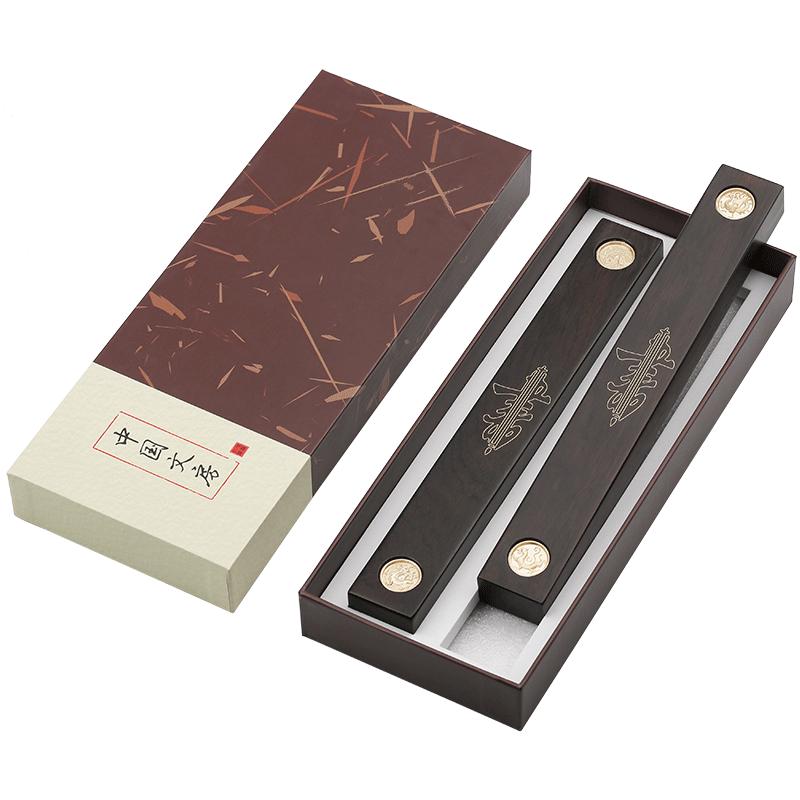 镇纸用品黄铜镇尺书法压纸纯铜