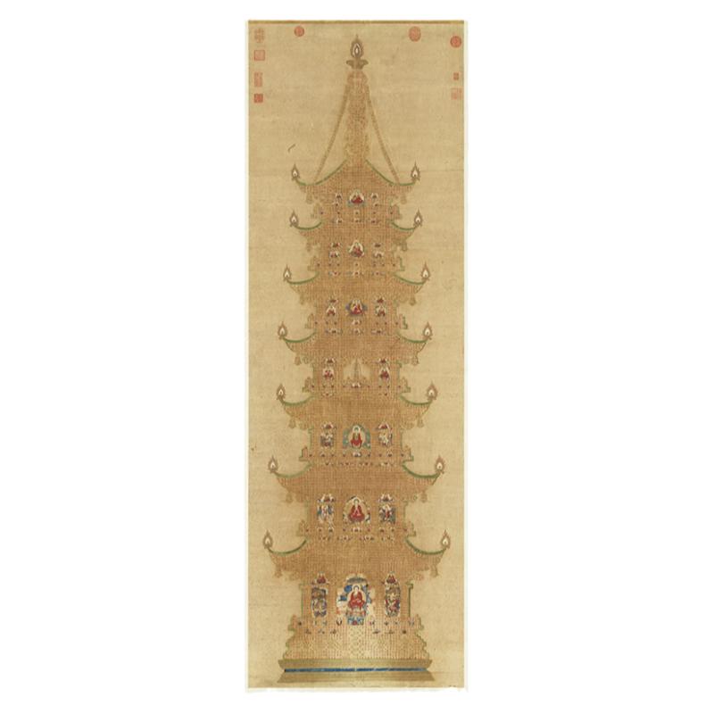 元代金刚经塔高清微喷