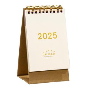 日历2026年新款台历定制牛皮纸创意桌面摆件打卡记事本简约ins风2025年月历考研计划表办公室台历定制迷你