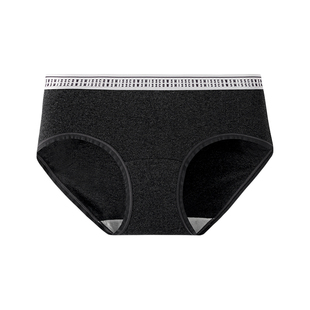 宜而爽纯棉女士内裤7A级抑菌全棉底档弹力中腰款无痕加长三角内裤