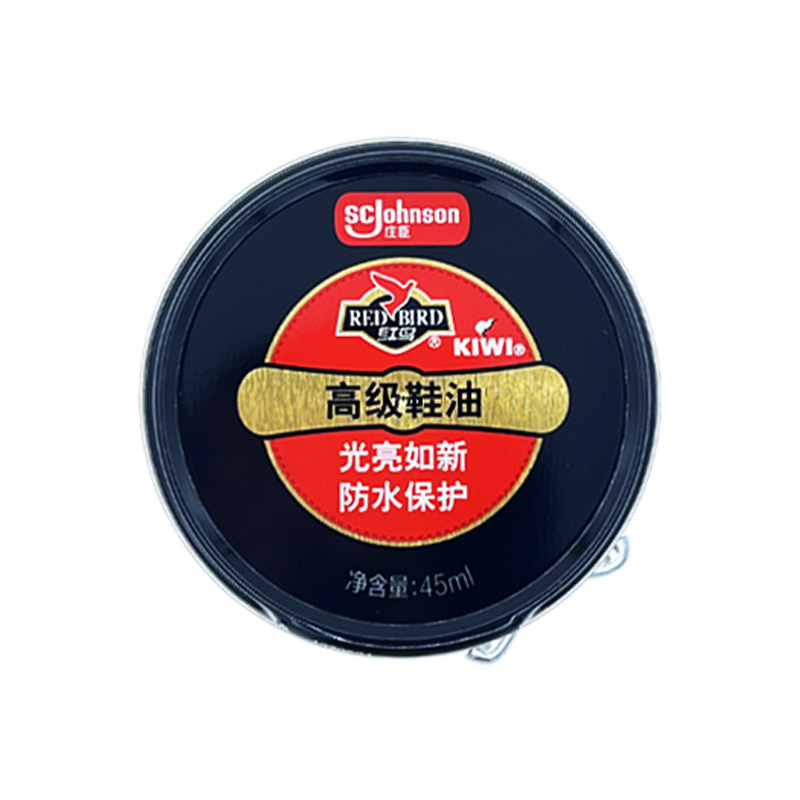 红鸟鞋油自然无色黑色棕色擦鞋