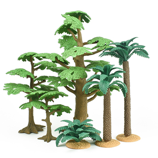 儿童玩具仿真树模型椰子树面包树造景微景观植物沙盘场景手办摆件