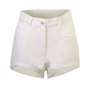 3折女士a字显瘦紧身包臀白色工装高腰短裤女2024新款夏潮外穿百搭