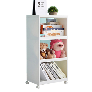 多层带轮收纳架桌面办公室文件置物架学生宿舍整理书架子立式落地