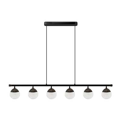 诺克月光珠餐厅吊灯一字长条灯