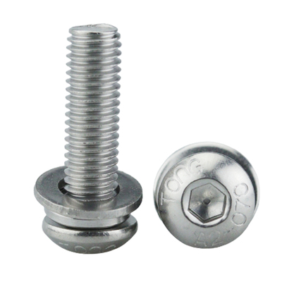 304不锈钢盘头内六角平弹垫组合