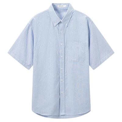 【门店同款】马恩MAXNEW男装2025夏季新款短袖衬衫经典翻领棉上衣