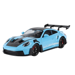 1:24仿真911 GT3 RS合金车模摆件收藏转向减震儿童玩具车生日礼物