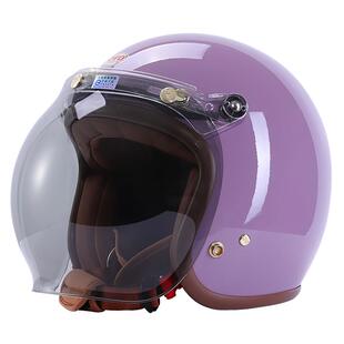 EVO头盔电动车摩托车机车男女通用秋冬保暖防风3C认证复古3/4盔