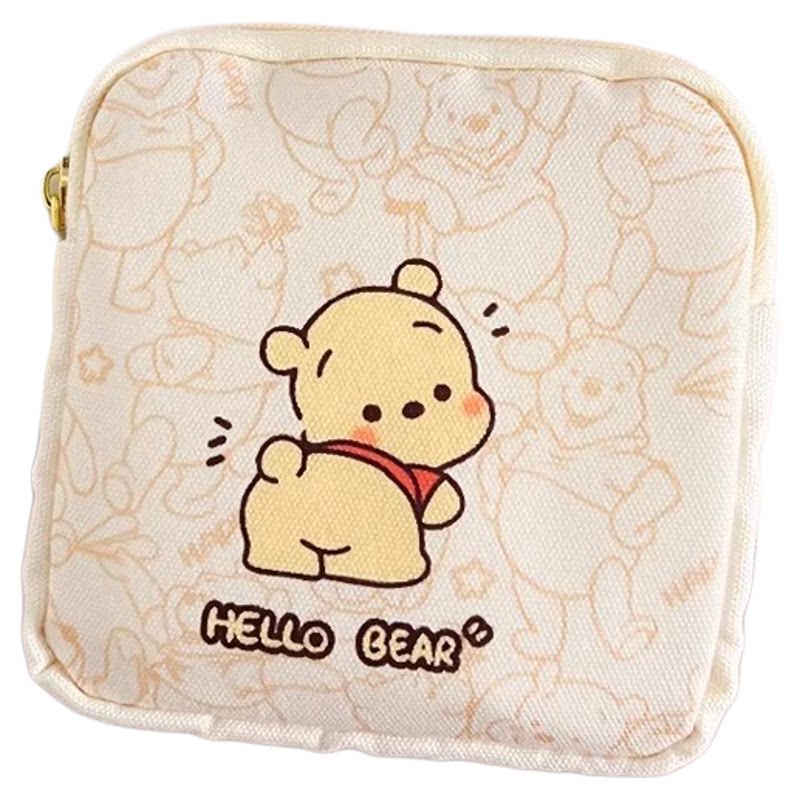 卫生巾姨妈巾收纳包月事小包学生便携随身可爱少女帆布翘屁股帕恰