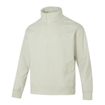 【自营】UA安德玛男装立领运动卫衣健身训练套头衫宽松半拉链长袖