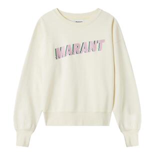 MARANT ETOILE MOBYLI 字母LOGO圆领印花卫衣女休闲套头衫