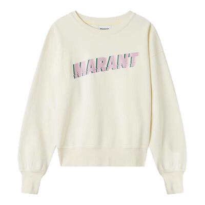 MARANT ETOILE MOBYLI 字母LOGO圆领印花卫衣女休闲套头衫
