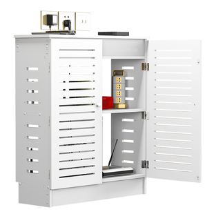 路由器箱遮挡立式弱电柜收纳箱多媒体集线箱遮挡盒装饰地暖遮挡箱