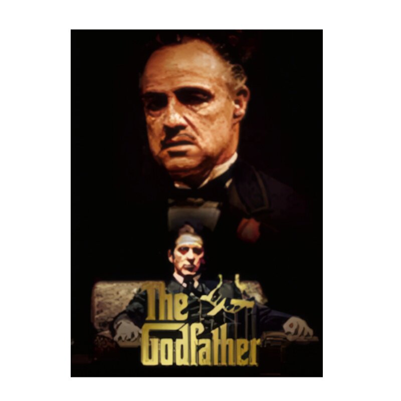 教父电影3d立体画裸眼渐变装饰画the godfather挂墙挂画光栅海报