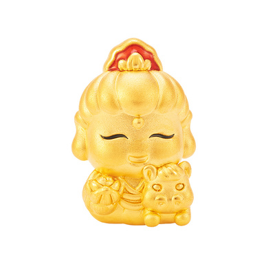 明牌珠宝黄金十二生肖生肖佛串珠