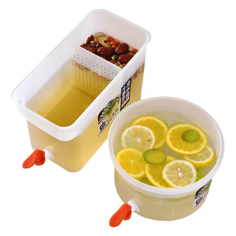 冷水壶带龙头放冰箱水果茶壶