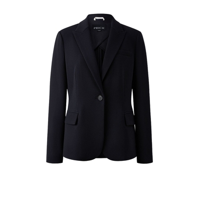 PRICH醋酸高智职场正肩翻领西装秋季新款气质通勤收腰外套女