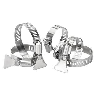 以瑟304不锈钢手柄喉箍手拧卡箍抱箍管箍水管收紧箍圈固定夹管卡