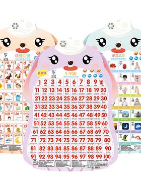 数字有声挂图幼儿早教认知宝宝