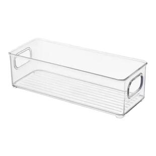 多功能长方形收纳盒桌面收纳盒亚克力透明小物件零食化妆品收纳盒