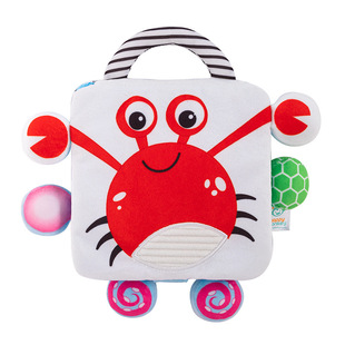 新生的儿摇铃铛布书早教撕不烂可啃咬婴儿玩具0-6月一岁宝宝益智