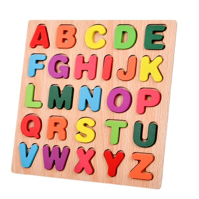 儿童数字字母认知配对板早教玩具