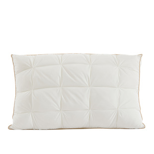 富安娜枕头羽绒蚕丝枕护颈椎助睡眠五星级酒店成人枕头芯一只枕芯