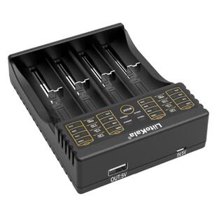 Lii402电池18650充电器四槽快速充手电筒头灯26650锂镍氢57号通用