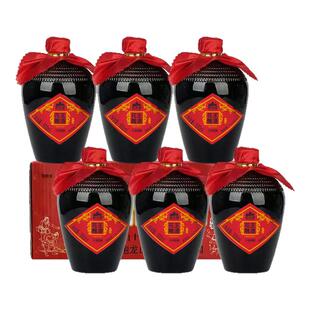 正宗绍兴特产绍半城花雕王十年陈半甜黄酒500ml*6瓶礼盒节日送礼