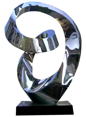 不锈钢铸铜不锈钢镜面抽象雕塑