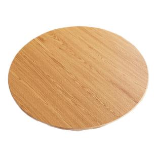 仿木纹圆桌垫皮革圆桌桌布免洗防水防油茶几餐桌垫桌面保护垫圆形