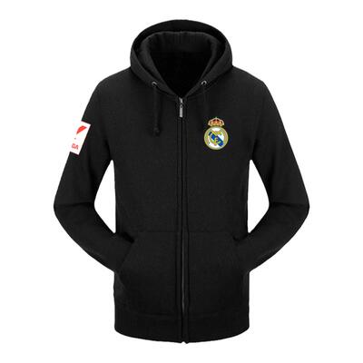 皇马队23-24赛季足球迷开衫卫衣