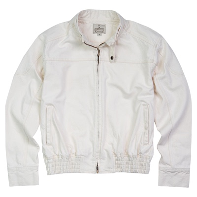 美式复古哈灵顿重磅机车夹克外套