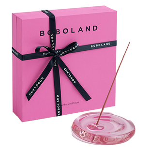 BOBOLAND原创设计线香礼盒手工打磨香插底座香托小众生如夏花瑜伽