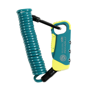 ULAC新款自行车锁K6N防盗密码锁便携行李箱包锁迷你儿童车钢缆锁