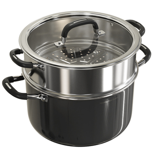 食品级304不锈钢蒸锅家用2026新款双层大容量电磁炉燃气专用汤锅X