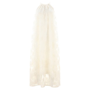 wana try重工仙女连衣裙度假裙子夏季女装海边沙滩吊带裙仙气长裙