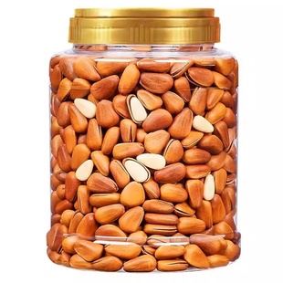 新货东北松子王开口松子大颗粒原味孕妇坚果炒货休闲零食年货整箱