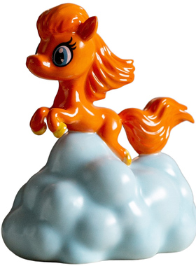 陶瓷可爱招财马摆件现代工艺品客厅马年装饰创意丙午生肖马礼品