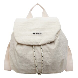 撞色双肩包韩系女包2025秋季新款学生通勤慵懒风时尚潮流双肩包包