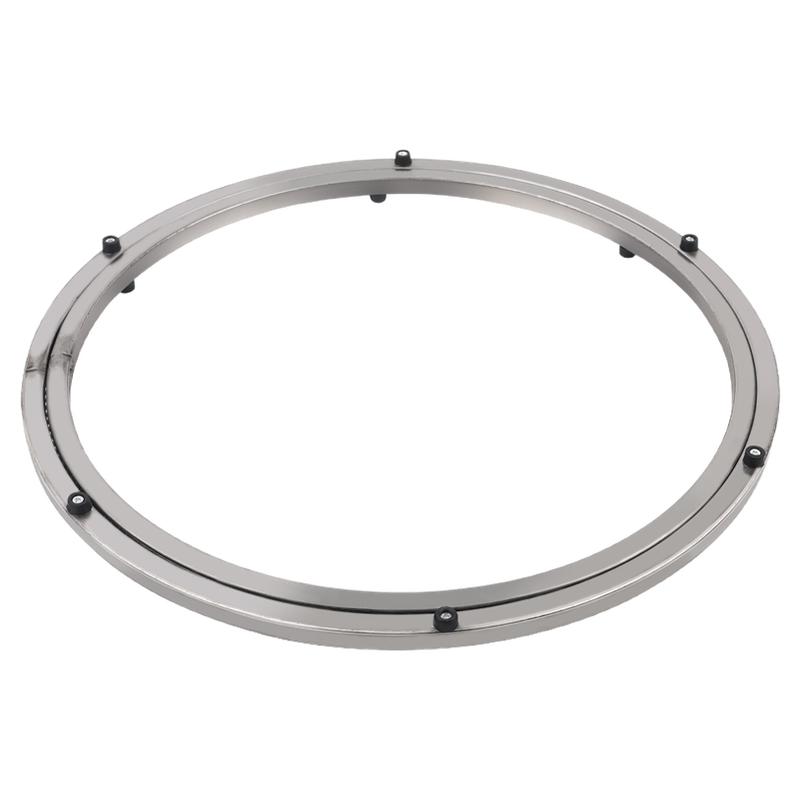 不锈钢餐桌转盘底座轴承大理石玻璃实木饭桌圆桌家用圆形旋转轨道