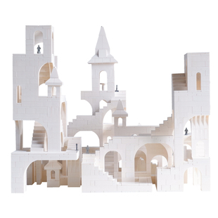 城堡积木迷宫小颗粒益智拼装系列成人男孩女孩街景建筑礼物摆件