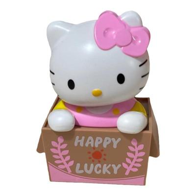 汽车摆件2025新高档太阳能摇头HelloKitty猫车内中控台公仔装饰