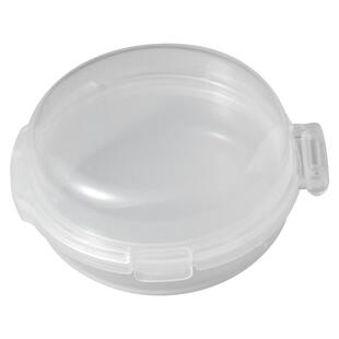 粉扑收纳盒双层透明棉花糖拇指小号分装便携散粉扑气垫定妆空盒子