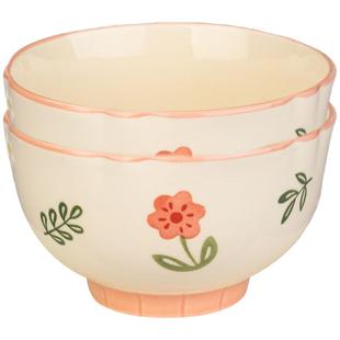 摩登主妇釉下彩米饭碗家用2026新款高颜值餐具小碗个人专用汤碗具