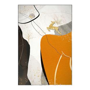 现代轻奢抽象画走廊过道玄关装饰画客厅沙发背景墙挂画北欧餐厅壁