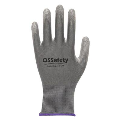 【24副】QS航景安全防护pu劳保手套灵活电子厂工业物流维修装备
