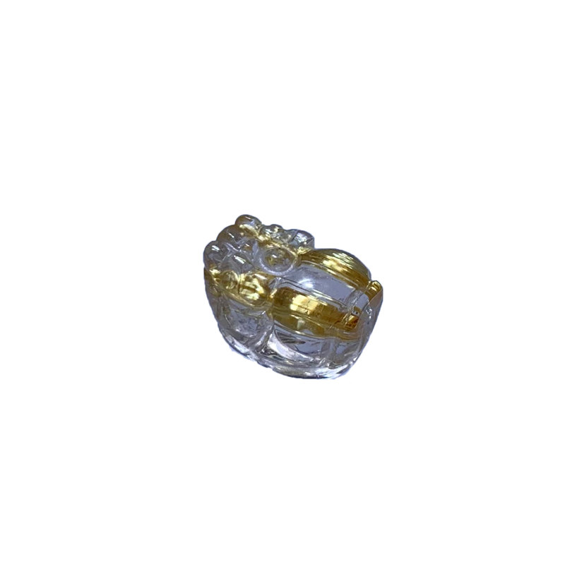 天然顺发金发晶貔貅吊坠礼物情侣